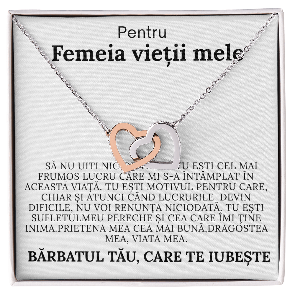Gift for Wife - Love Pair Hearts Necklace