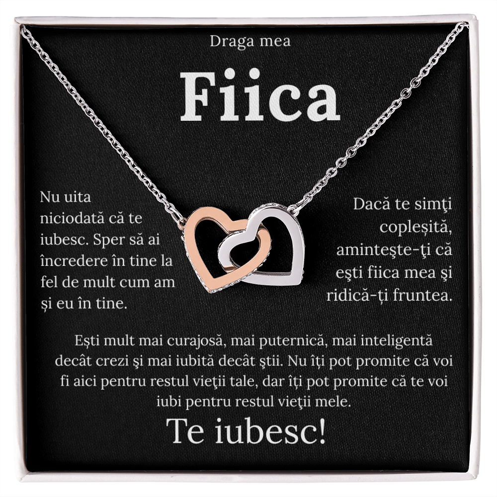 Cadou pentru fiica mea   – Colier  Inimi pereche