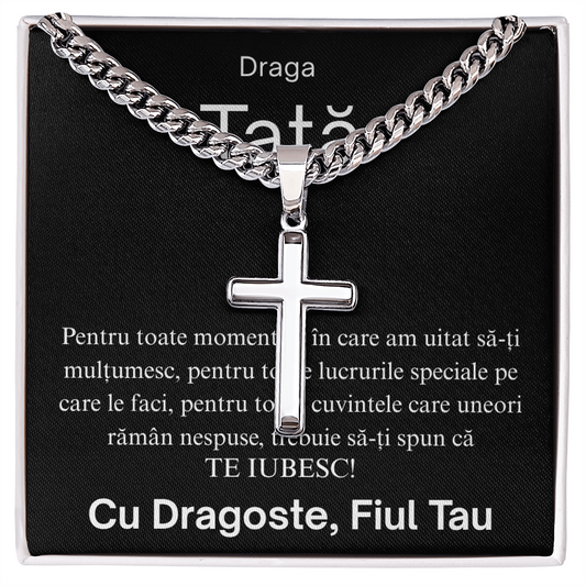 Cadou Pentru tatal meu  - Lănțișor Cruce