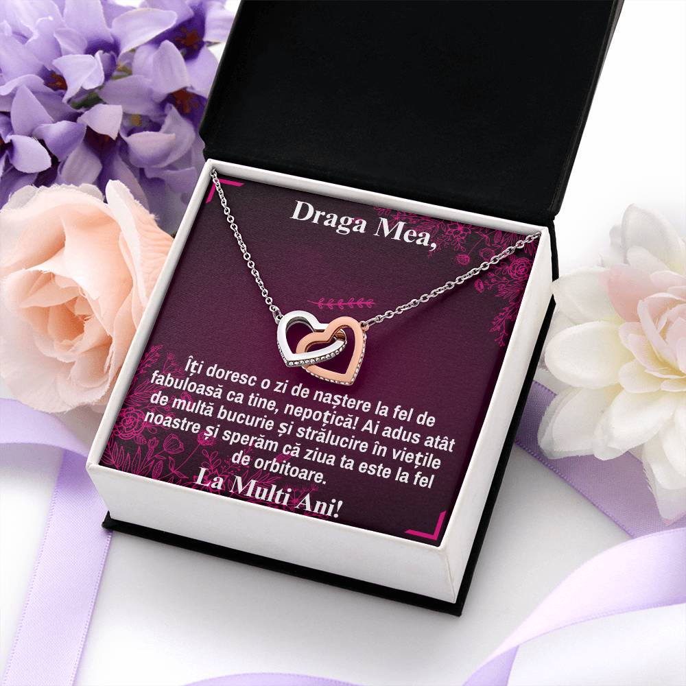 My Dear Niece – Pair of Hearts Necklace