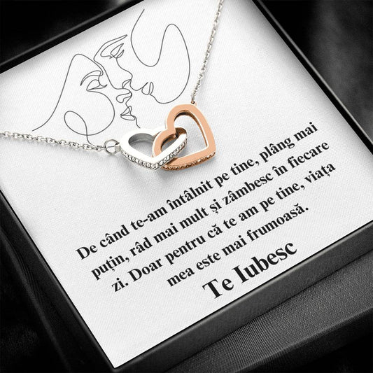 For my Soul Mate - Pair of Hearts Necklace 