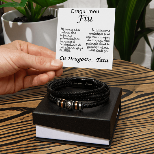 Gift for my son - Braided Leather Bracelet (Copy)