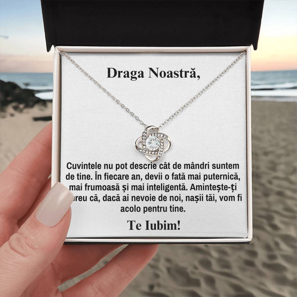 Draga Noastra -Colier Love Knot - Colier pentru Fina