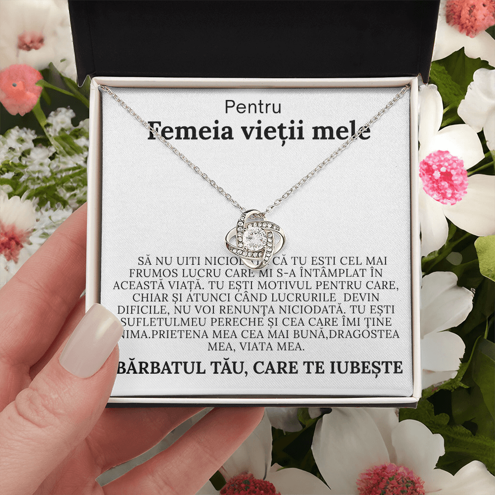 My Dear Wife – Love Knot Necklace