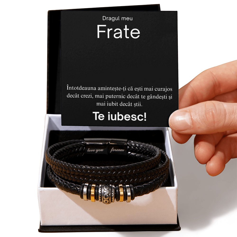 Gift for my brother - Braided Leather Bracelet