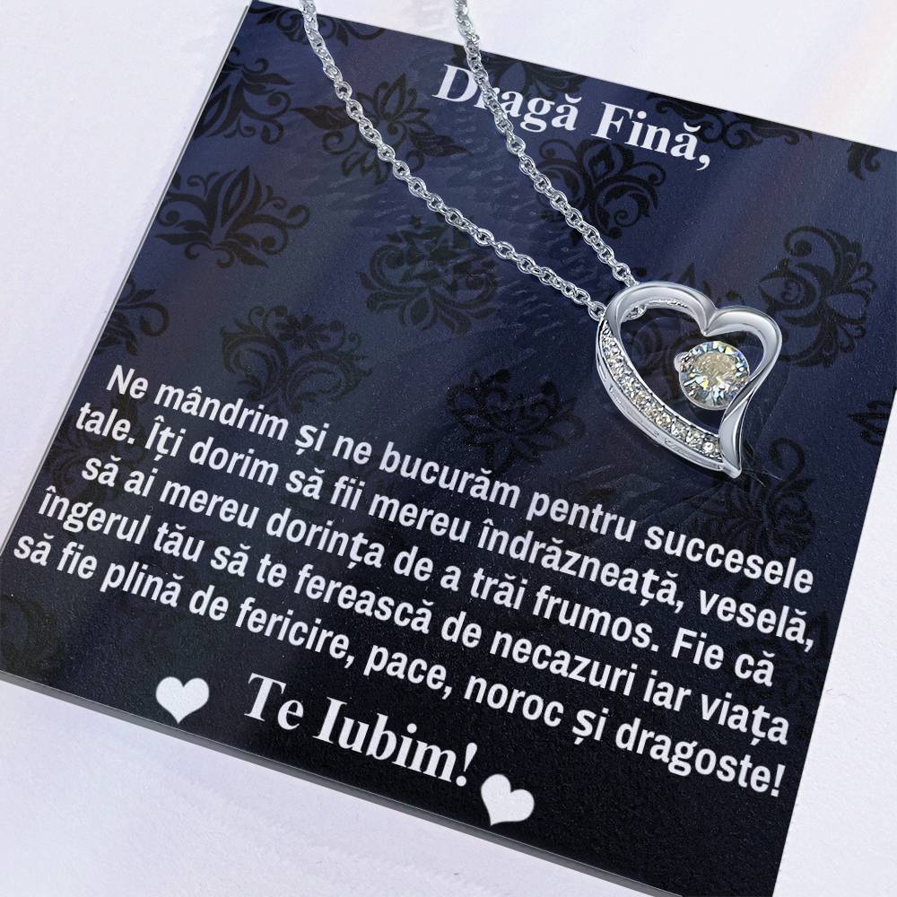 Draga Fina - Colier Inima Forever
