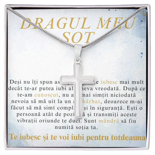 Cadou Pentru dragul meu sot - Lănțișor Cruce
